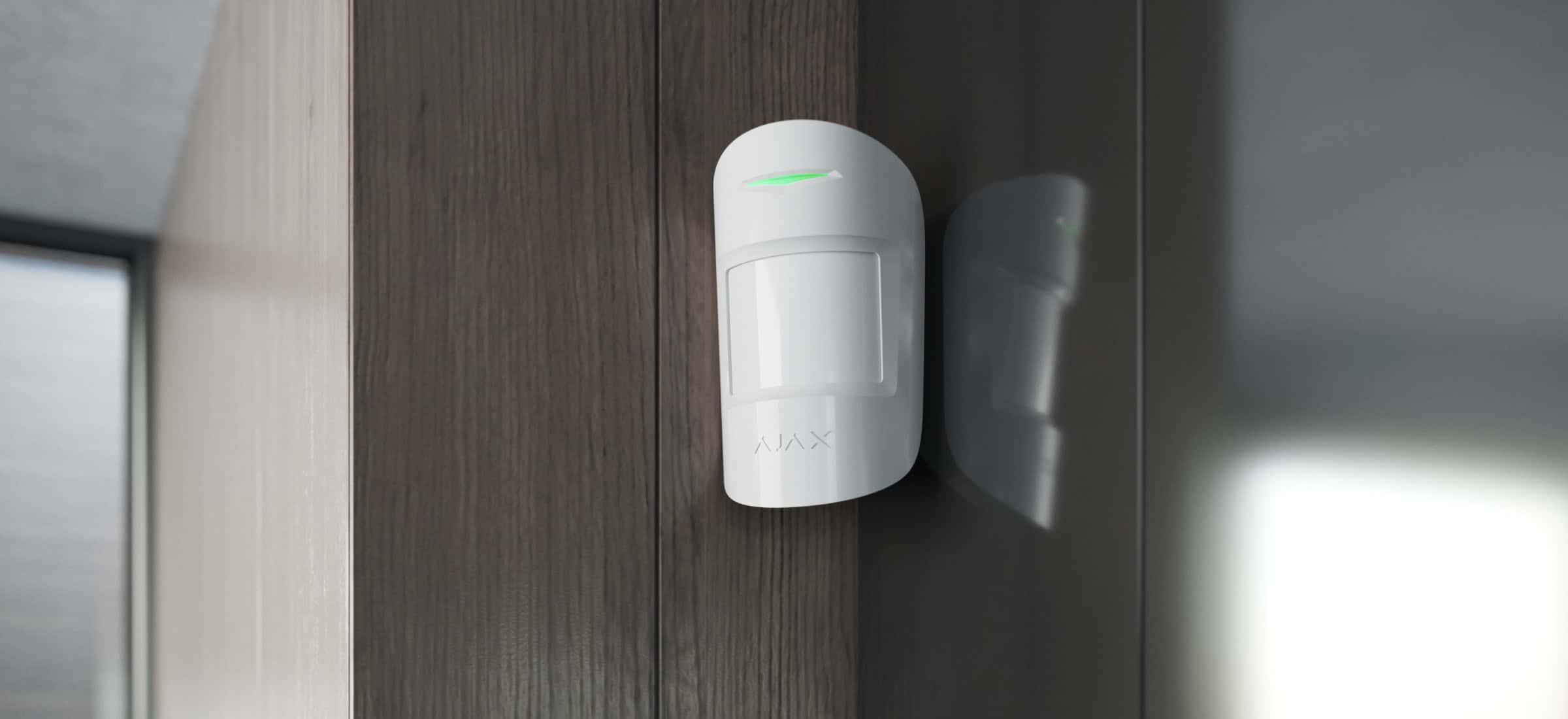 Ajax MotionProtect wireless alarm sensor installed in Auckland