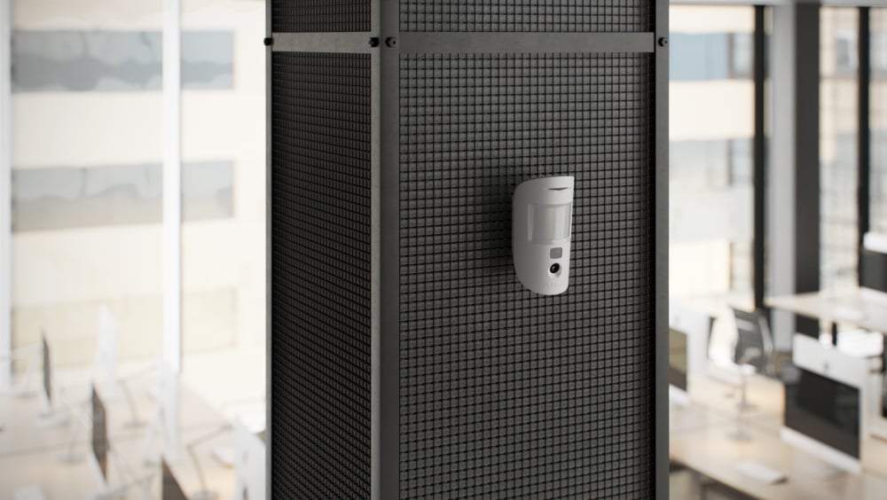Ajax alarm and access control in an office